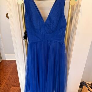 Zac Posen Royal Blue Backless Dress